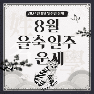 2024년 8월 을축일주