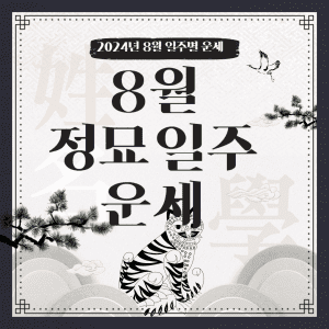 2024년 8월 정묘일주 운세