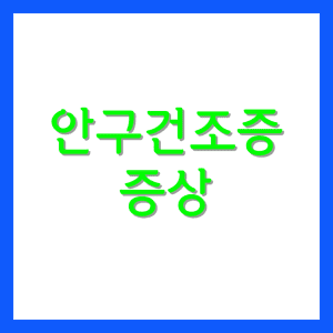 안구건조증 증상
