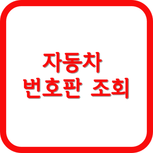 자동차 번호판 조회