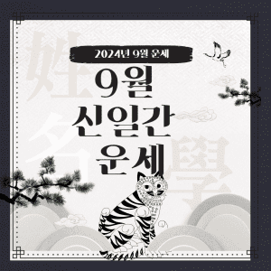 2024년 9월 운세 계유월 신일간